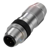 bcc02h9 BALLUFF Circular Connector, 4 Contacts, Cable, M12 Connector, Plug, Male, IP67, BKS-S109-RT14 Series