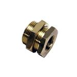 0117-00-27 Legris 0117 Series Bulkhead Threaded Adaptor, G 3/4 Female to G 3/4 Male, Threaded Connection Style