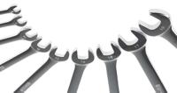 487-179 RS PRO 9-Piece Spanner Set, 6 → 19 mm, Chrome Vanadium Steel
