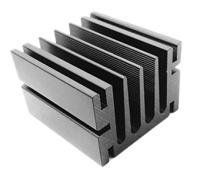 789-8551 RS PRO Heatsink, Universal Rectangular Alu, 6.4°C/W, 50 x 46 x 33mm, Screw