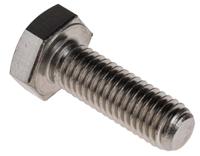 520-289 RS PRO Plain Stainless Steel, Hex Bolt, M10 x 30mm