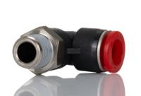 c01471028 Norgren Pneufit C Series Swivel Elbow, R 1/4 to Push In 10 mm, Threaded-to-Tube Connection Style