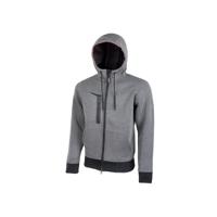 wpe119gm-xl UPower TASTY Grey 5% Spandex, 28% Rayon, 67% Polyester Men Fleece Jacket XL