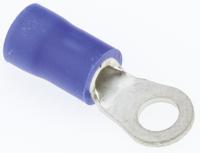 fvws2-m3-lf JST, R Insulated Ring Terminal, 3.5mm Stud Size, 1mm² to 2.6mm² Wire Size, Blue
