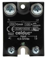 scm0100200 Celduc SCM Series Solid State Relay, 100 A Load, Panel Mount, 200 V dc Load, 32 V dc Control