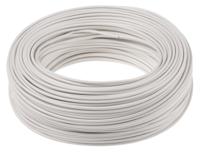 50105 Lapp ÖLFLEX HEAT Series White 1 mm² Hook Up Wire, 17 AWG, 19/0.25 mm, 100m, Silicone Insulation,