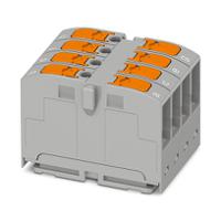 1300610 Phoenix Contact Non-Fused Terminal Block, 4 Way, 0.14 → 2.5mm², 24A, 690 V, Grey