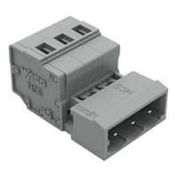 231-603-1 WAGO, 2.5mm Pitch, 231, 3 Way, Pluggable Terminal Block, Feed Through Plug, Cable Mount, Cage Clamp Termination,