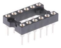 110-87-312-41-001101 Preci-Dip 2.54mm Pitch Vertical 12 Way, Through Hole Turned Pin Open Frame IC Dip Socket, 1A