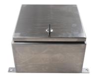 758-6996 RS PRO 304 Stainless Steel Wall Box, IP69K, 300 mm x 300 mm x 200mm