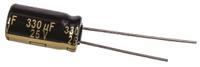 eeufm1e331l Panasonic 330μF Aluminium Electrolytic Capacitor 25V dc, Radial, Through Hole - EEUFM1E331L