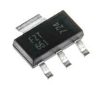 fzt651ta Diodes Inc FZT651TA NPN Transistor, 3 A, 60 V, 3 + Tab-Pin SOT-223