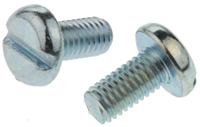 560-057 RS PRO Slot M5 Pan Steel Machine Screws DIN 85 x 10.0mm