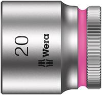 05003565001 Wera 3/8 in Drive 20mm Standard Socket, 6 point, 30 mm Overall Length