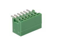 1881480 Phoenix Contact, 2.5mm Pitch, MC 0.5/ 6-G-2.5, 6 Way, Right Angle, Pluggable Terminal Block, Header, Wave Soldering,