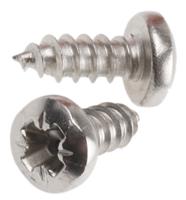 522-1426 RS PRO Plain Stainless Steel Pan Head Self Tapping Screw, N°6 x 3/8in Long 9.5mm Long