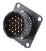 62lc-12e14-19pn771 Amphenol Limited, 62LC, Copper 19 Way Panel Mount MIL Spec Circular Connector, Pin Contacts,Shell Size 14, Bayonet