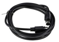 463-552 RS PRO Male 8 Pin mini-DIN to Female 8 Pin mini-DIN Black DIN Cable 2m