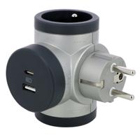 049439 Legrand French / German Multi Outlet Plug, 16A, Plug-In