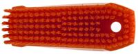 64407 Vikan Hard Bristle Orange Scrubbing Brush, 17mm bristle length, Polyester bristle material