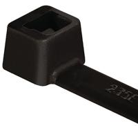 111-05450-t50l-pa66hs-bk HellermannTyton Cable Tie, Heat Resistant, 390mm x 4.6 mm, Black Polyamide 6.6 (PA66), Pk-100