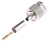 j01010r0000 Telegartner, Plug Cable Mount TNC Connector, 50Ω, Crimp Termination, Straight Body