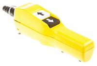 xaca201 Schneider Electric NO 2 Push Button Pendant Station 3 A ac, 270 mA dc Yellow, 600V, IP65 2 Black, White
