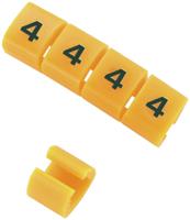 812-1363 RS PRO Snap On Cable Markers, Black on Orange, Pre-printed "Y", 3 → 3.4mm Cable