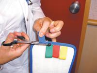 r050650 Rubbermaid Commercial Products Hygen 40cm Blue Microfibre Mop Head