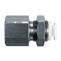 kge08-01 SMC KGE Series Bulkhead, 8 mm to Rc 1/8, Threaded-to-Tube Connection Style, KGE08-01