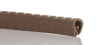 901-10306 HellermannTyton Helagrip Slide On Cable Markers, White on Brown, Pre-printed "1", 4 → 9mm Cable,