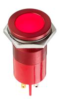 898-7699 RS PRO Red Panel Mount Indicator, 220V ac, 22mm Mounting Hole Size, Faston, Solder Lug Termination, IP67