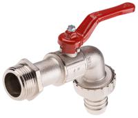 486-283 RS PRO Chrome Plated Brass Lever Bib Tap, 1in
