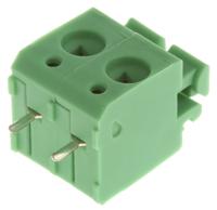 1792863 Phoenix Contact PTS 1.5/ 2-5.0-H Series PCB Terminal Block, 2-Contact, 5mm Pitch, Through Hole Mount, 1-Row, Spring