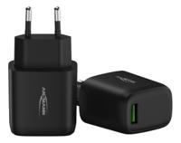 1001-0099 Ansmann 18W USB Adapter AC/DC Adapter 5 ⭢ 12V Output, 3A Output