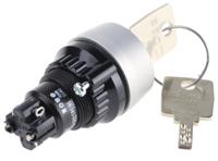 14-141025k2 EAO IP65 Keylock Switch, 1NC+1NO, 5 A @ 250 V ac 2-Way Flat-Key
