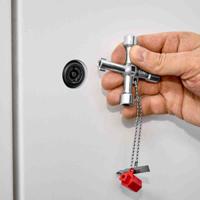 00-11-03-s1 Knipex Diecast Zinc 3-way Control Cabinet Key
