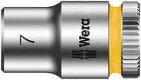 05003506001 Wera 1/4 in Drive 7mm Standard Socket, 6 point, 23 mm Overall Length