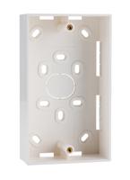 htc-bb2g3710wh HellermannTyton Connectivity HTC White Plastic Coated ABS Back Box, Wall Mount, 2 Gangs, 86x146x37mm