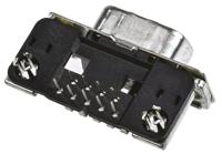 1-338168-2 TE Connectivity Amplimite HD-20 9 Way Right Angle Through Hole D-sub Connector Plug, 2.74mm Pitch, with 4-40 UNC