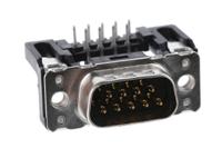 09651227801 HARTING 9 Way Right Angle Through Hole D-sub Connector Plug, 2.74mm Pitch, with M3 Threaded Inserts
