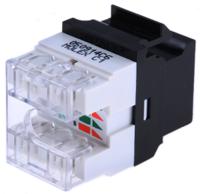 ksj-00033-bk Molex Premise Networks Cat6 RJ45 8 Port Jack, UTP Shielding