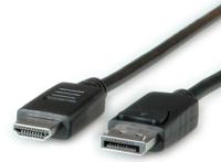 11045781-10 Roline Male DisplayPort to Male HDMI, PVC  Cable, 1080p, 2m