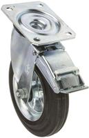 12286-fr LAG Braked Swivel Castor Wheel, 230kg Capacity, 200mm Wheel