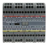 2tla020070r1700-pluto-b46-v2 ABB Pluto 2TLA Series Safety Controller, 24 Safety Inputs, 6 Safety Outputs, 24 V dc
