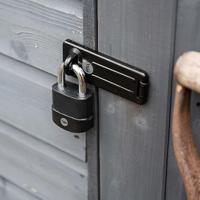 y135b120bk Yale Steel Hasp & Staple, 120 x 45.8mm