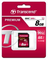 ts8gsdu1 Transcend 8 GB SDHC SD Card, Class 10, UHS-I