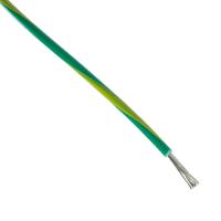 3071-gy005 Alpha Wire Hook-up Wire PVC Series Green, Yellow 0.357 mm² Hook Up Wire, 22 AWG, 7/30, 100ft, PVC Insulation, 3071 GY005