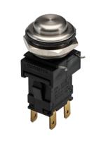 h8350rpaaa Arcolectric (Bulgin) Ltd 8300 Series Push Button Switch, Latching, Panel Mount, 19.2mm Cutout, DPDT, 250V ac, IP66