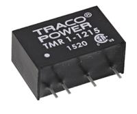 tmr-1-1215 TRACOPOWER TMR 1 DC-DC Converter, 24V dc/ 42mA Output, 9 → 18 V dc Input, 1W, Through Hole, +85°C Max Temp -40°C